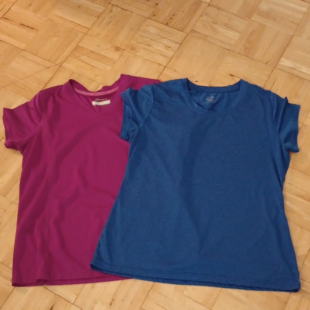 2. Quick dry tee shirt  size large  Xersion and Champion